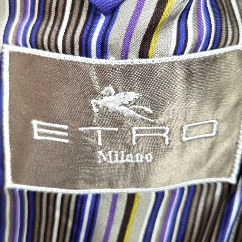ETRO Blazer Sport Coat Gray Mens Size 42‎